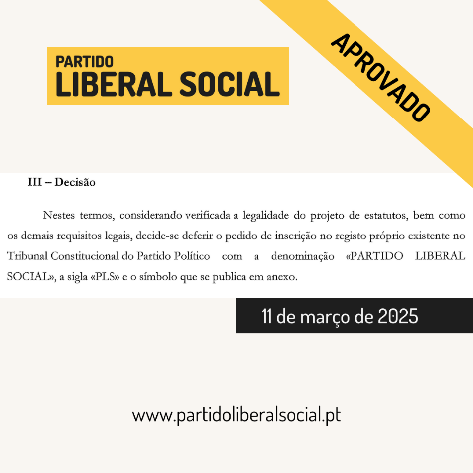Somos oficialmente um partido